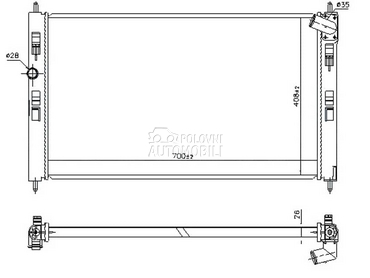 HLADNJAK MOTORA za Peugeot 4008 od 2012. do 2017. god.