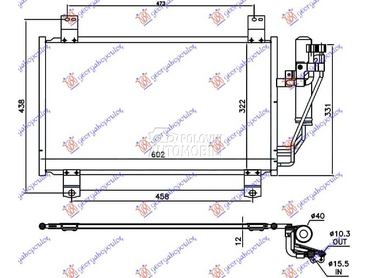 HLADNJAK KLIME 2.0i BENZIN za Mazda 2 od 2020. do 2022. god.