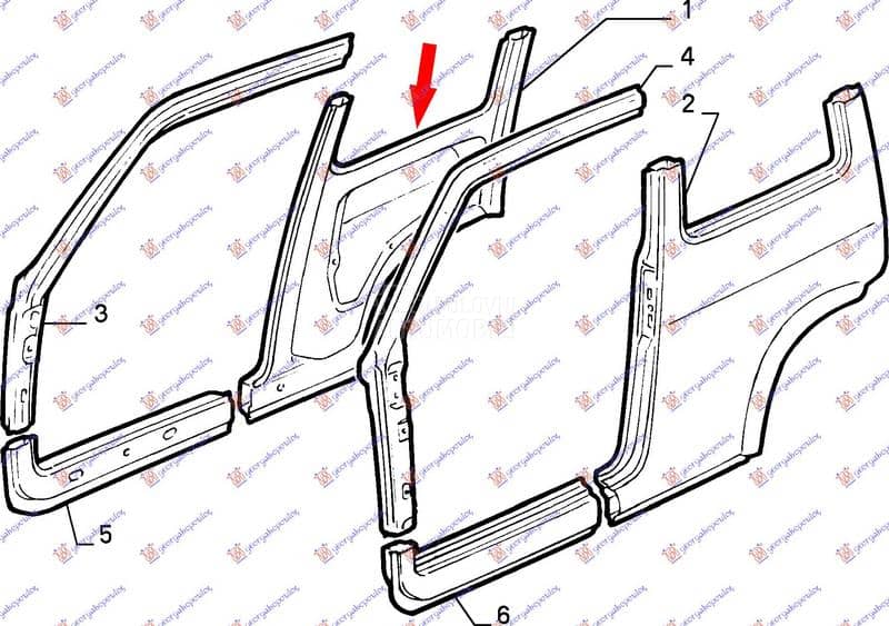 NEMA- ZADNJI BLATOBRAN Desno