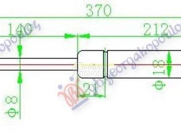 AMORTIZER GEPEK VRATA 480... za BMW Serija 5 od 1988. do 1995. god.