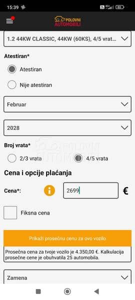 Škoda Fabia 1.2b  r e g