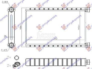 GREJAC KABINE (143x250x26) za BMW Serija 3 od 2011. do 2013. god.