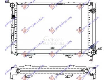 HLADNJAK MOTORA 2.0/2.5 D-TD za Mercedes Benz E Klasa od 1985. do 1992. god.