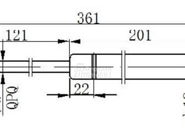 AMORTIZER HAUBE 540 njutna za Volkswagen Touran od 2010. do 2015. god.