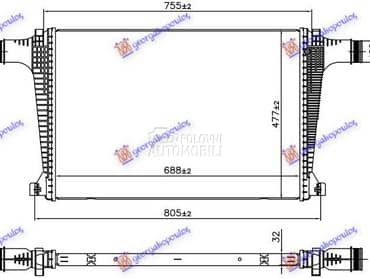 HLADNJAK INTERKULERA 3.0... za Volkswagen Touareg za 2018. god.