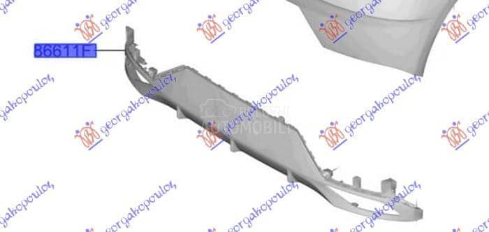 ZADNJI BRANIK DONJI MAT-CRNI