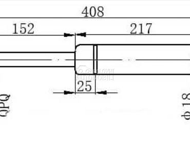 AMORTIZER GEPEK VRATA 265... za Audi A8 od 2002. do 2009. god.