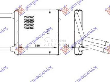 GREJAC KABINE za Mercedes Benz E Klasa od 2002. do 2009. god.