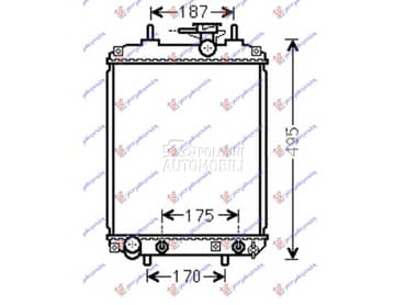 HLADNJAK MOTORA za Daihatsu Sirion od 2005. do 2005. god.