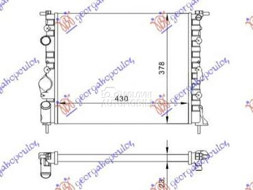 HLADNJAK MOTORA BENZIN... za Renault Clio od 2001. do 2005. god.