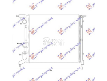 HLADNJAK MOTORA 1.2/1.4cc... za Renault Clio od 1994. do 1995. god.