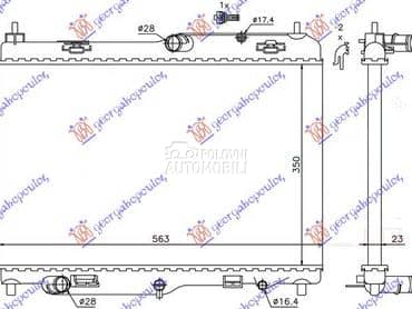 HLADNJAK MOTORA 1.4 BENZIN... za Ford Fiesta od 2013. do 2017. god.