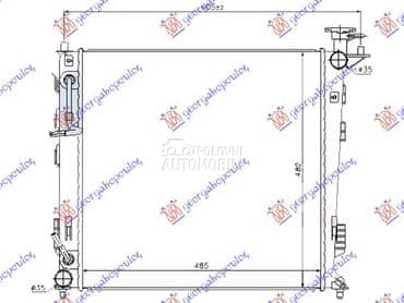 HLADNJAK MOTORA 2.0 CRDi... za Kia Sportage od 2010. do 2014. god.