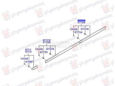 LAJSNA ZADNJIH VRATA Levo za Hyundai Accent od 2003. do 2005. god.