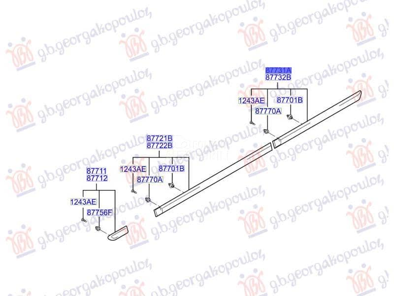 LAJSNA ZADNJIH VRATA Levo