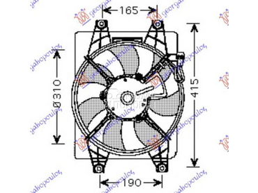 VENTILATOR KLIME KOMPLET za Hyundai Accent od 1999. do 2002. god.