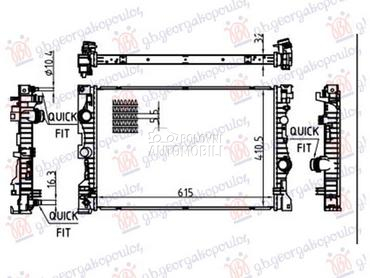 HLADNJAK MOTORA za BMW X3 od 2017. do 2021. god.