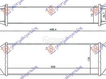 HLADNJAK INTERKULERA 2.4... za Ford Transit Connect od 2000. do 2006. god.