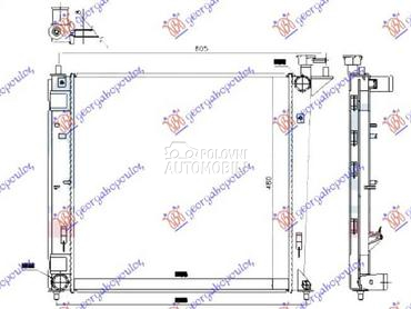 HLADNJAK MOTORA 1.7 CRDi DIZEL za Kia Carens za 2013. god.