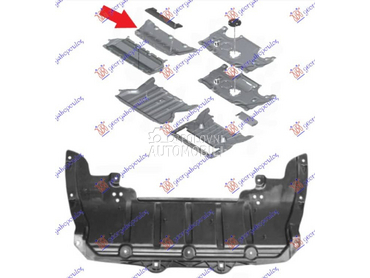 ZASTITA MOTORA ZADNJA... za BMW Serija 5 od 2016. do 2020. god.