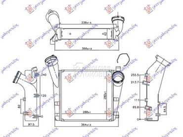 HLADNJAK INTERKULERA 4.8... za Porsche Cayenne od 2003. do 2010. god.