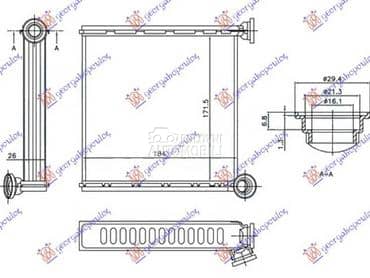 GREJAC KABINE (172x184x26) za Škoda Superb od 2019. do 2024. god.