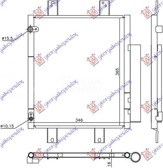 HLADNJAK KLIME 1.0i12V/1.3 16V