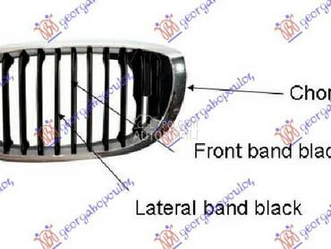 PVC MASKA HROM/CRNA Levo za BMW Serija 3 od 2003. do 2006. god.