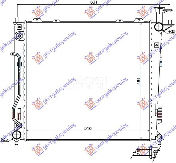 HLADNJAK MOTORA 2.0/2.2 CRDi M