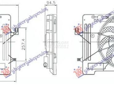 VENTILATOR KOMPLET 1.0... za Ford Transit Connect od 2019. do 2022. god.