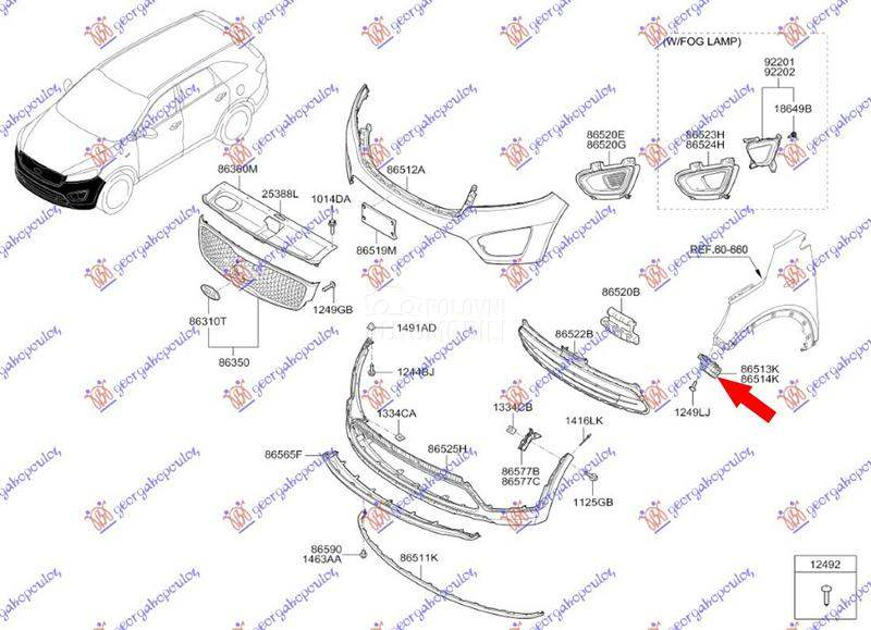 NOSAC PREDNJEG BRANIKA PLASTIC