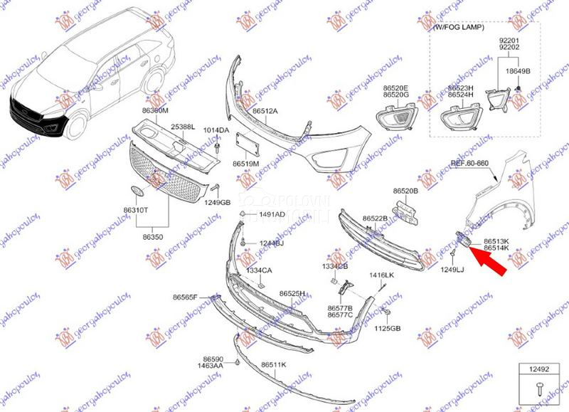 NOSAC PREDNJEG BRANIKA PLASTIC