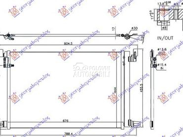 HLADNJAK KLIME 2.0/3.0... za Audi Q8 od 2018. do 2022. god.