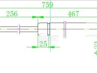 AMORTIZER GEPEK VRATA 670... za Ford Kuga od 2013. do 2016. god.