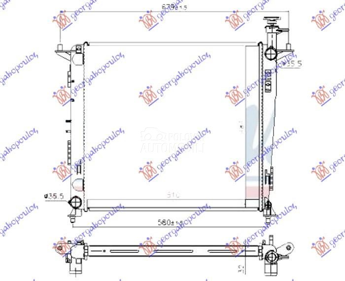 HLADNJAK MOTORA 2.2 CRDi DIZEL
