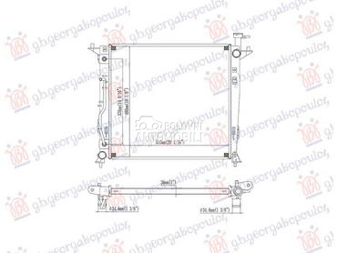 HLADNJAK MOTORA 2.2 DIZEL (AUT za Kia Sorento od 2014. do 2017. god.