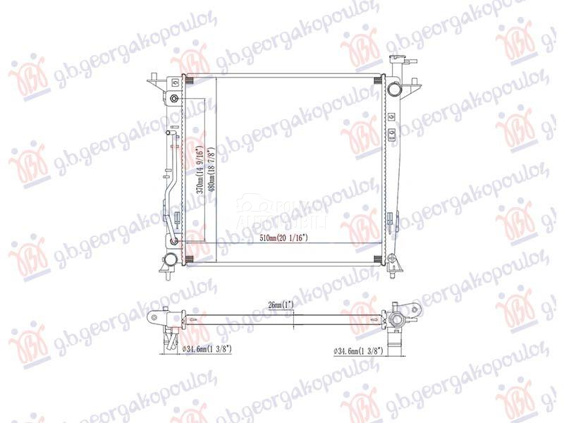 HLADNJAK MOTORA 2.2 DIZEL (AUT