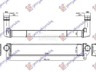 HLADNJAK INTERKULERA za Jeep Cherokee od 2014. do 2019. god.