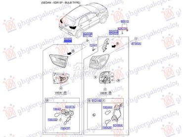 STOP LAMPA UNUTRASNJA (O) za Kia Stonic od 2017. do 2025. god.