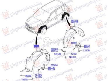 POTKRILO (O) za Kia cee`d od 2010. do 2013. god.