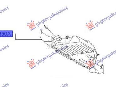 LAJSNA ZADNJEG BRANIKA DONJA ( za Kia cee`d od 2007. do 2010. god.