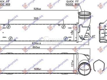 HLADNJAK INTERKULERA... za BMW X1 od 2013. do 2015. god.