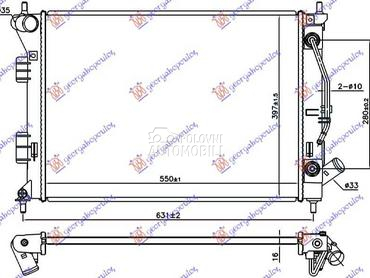 HLADNJAK MOTORA 1.6 BENZIN... za Hyundai i30 od 2013. do 2017. god.