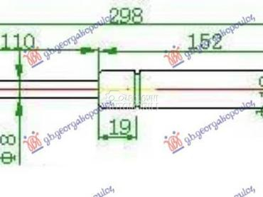 AMORTIZER GEPEK VRATA 700... za Audi A4 od 2004. do 2007. god.