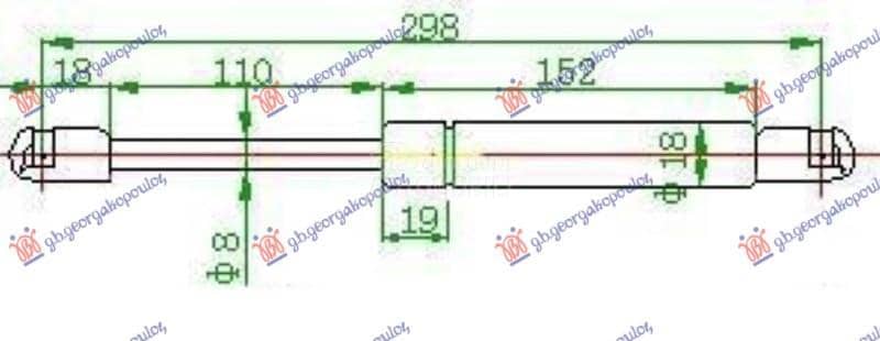 AMORTIZER GEPEK VRATA 700...