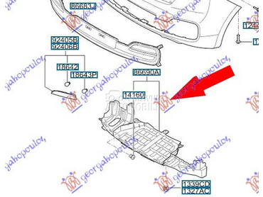 LAJSNA ZADNJEG BRANIKA DONJA ( za Kia pro_cee`d od 2013. do 2015. god.