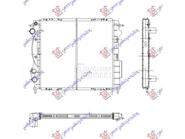 HLADNJAK MOTORA 1.2/1.4 8V () za Renault Clio od 1994. do 1995. god.
