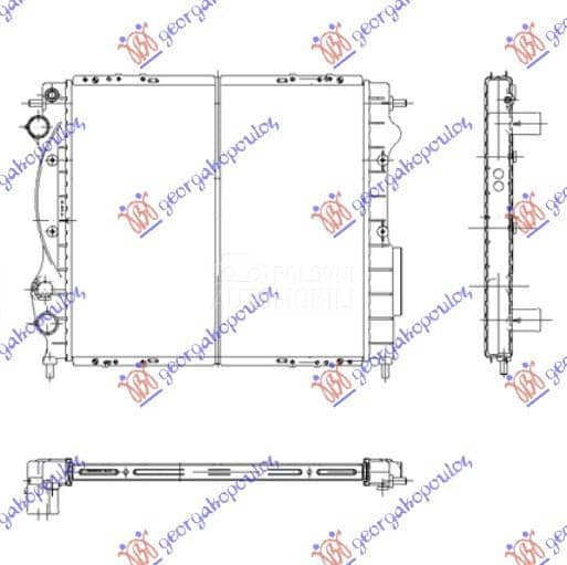 HLADNJAK MOTORA 1.2/1.4 8V ()