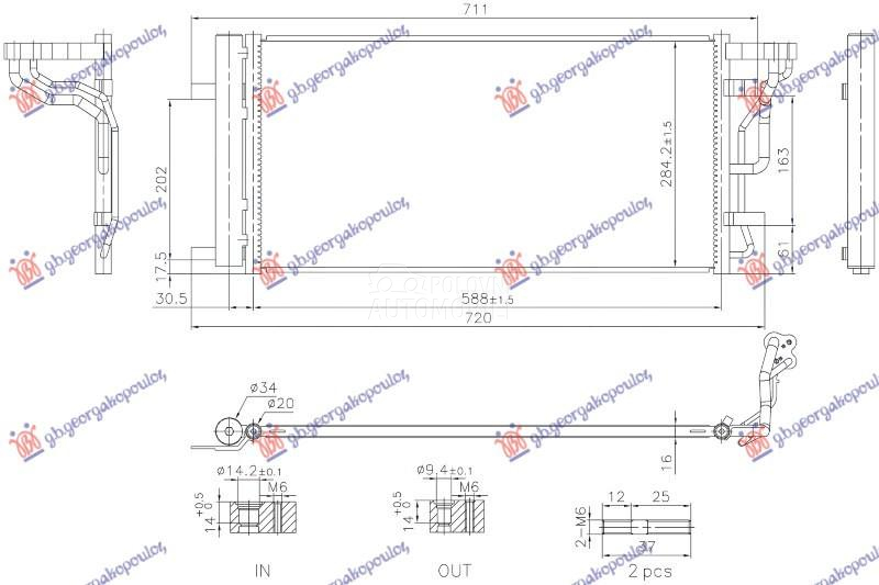 HLADNJAK KLIME 1.6 DIZEL CRDi