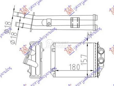 GREJAC KABINE (180x157) za Ford Ka od 2008. do 2016. god.